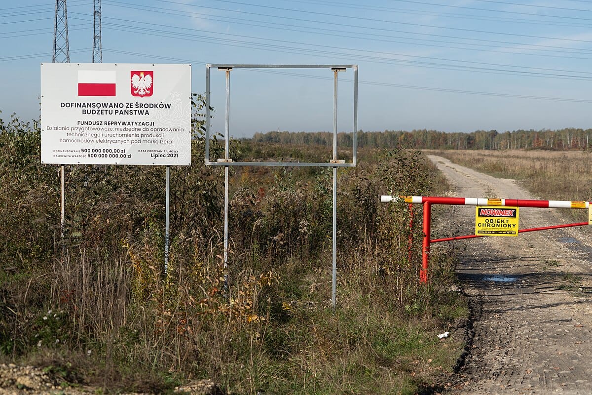 Jaworzno, miejsce pod budowę fabryki Izery