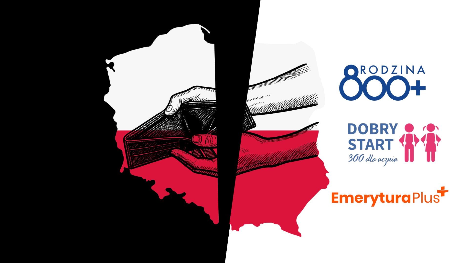 Grafika przedstawiająca Polskę