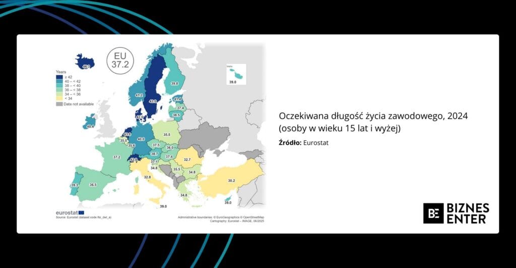 Mapa oczekiwanej długości życia