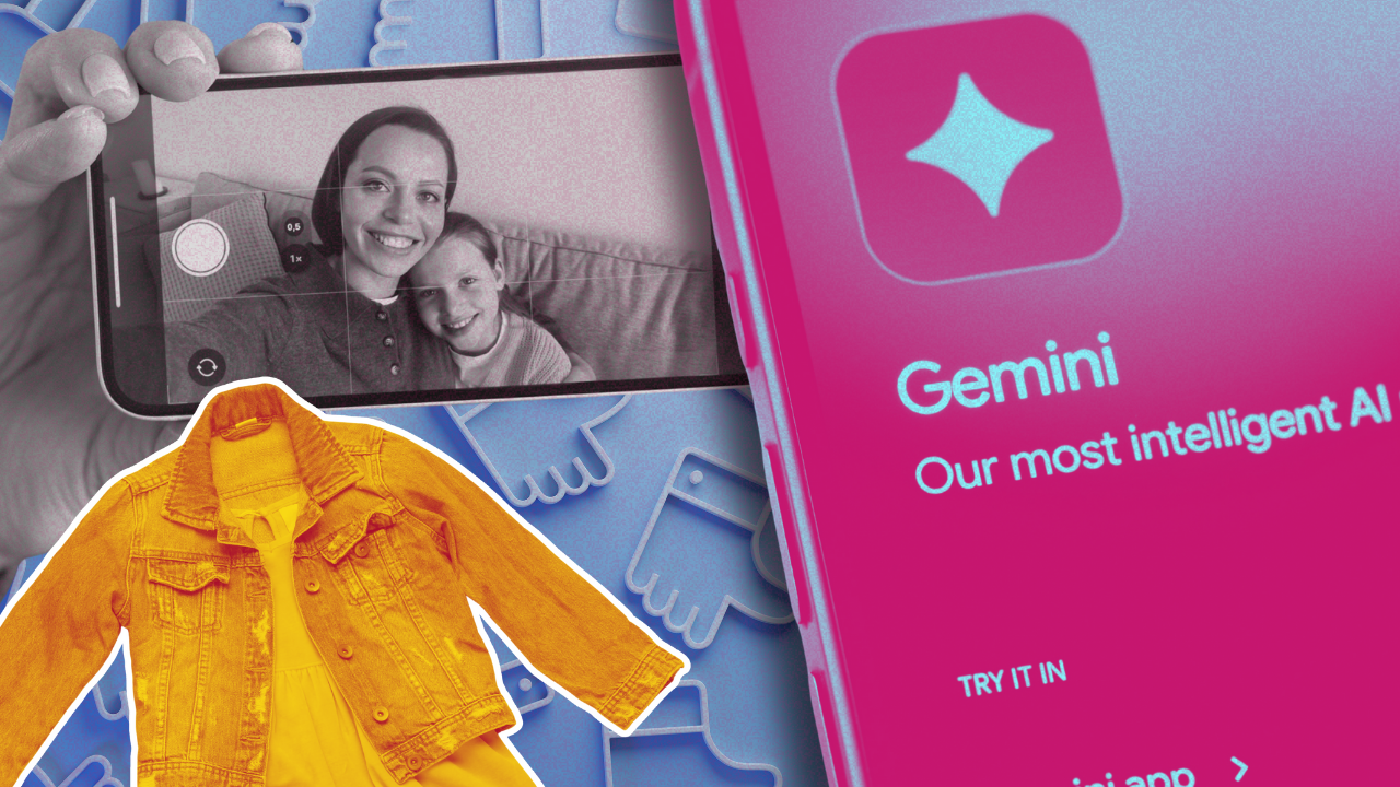 Aplikacja AI z żółtą kurtką.