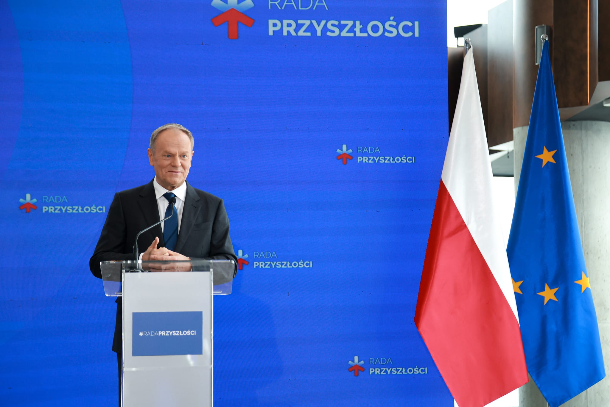 Donald Tusk na konferencji z powołania Rady Przyszłości