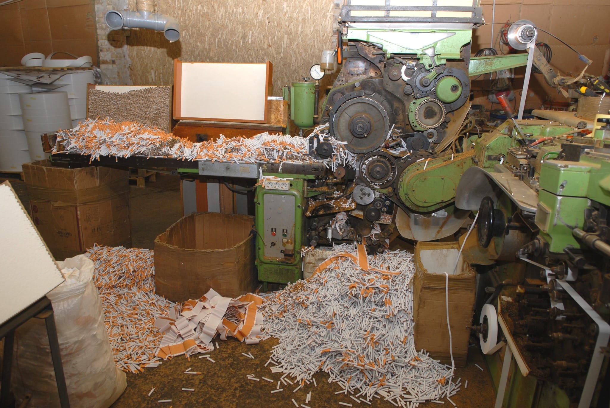 Nielegalna fabryka tytoniu na Węgrzech