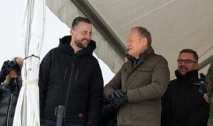 Premier Donald Tusk i minister obrony narodowej Władysław Kosiniak-Kamysz