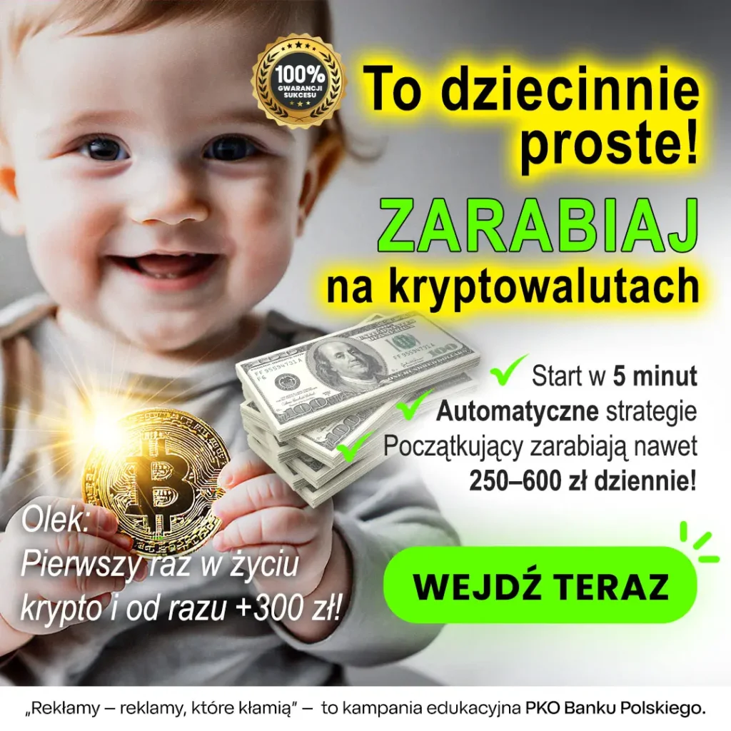 Dziecko, kryptowaluty, reklama, zarabianie