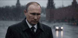 Putin w deszczu